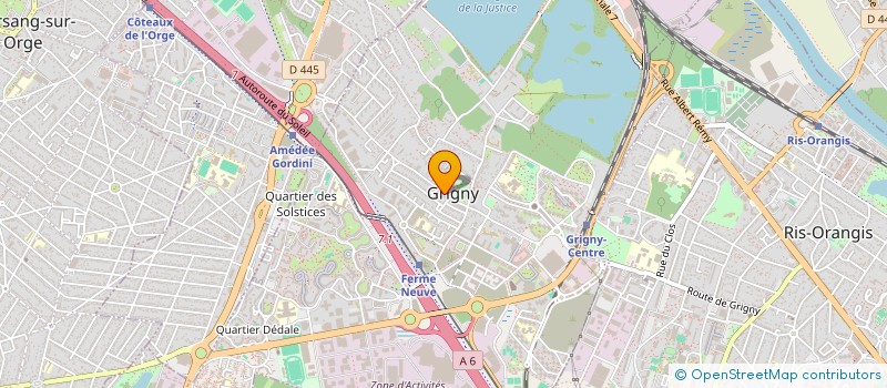 localisation de l'entreprise AGENCE GENERALE IMMOBILIERE 91 à RIS-ORANGIS