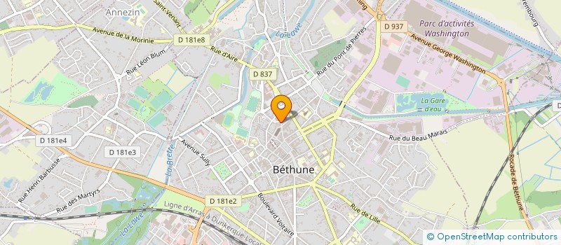 localisation de l'entreprise AGENCE GENERALI BETHUNE à BETHUNE