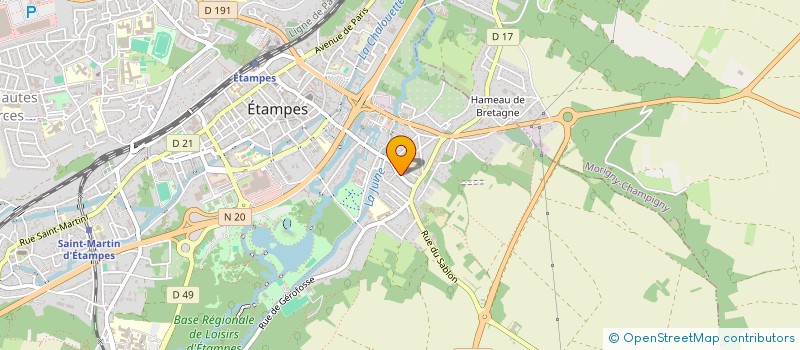 localisation de l'entreprise AGENCE GESTION IMMOBILIERE SUD à ETAMPES