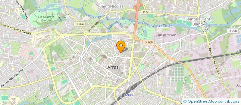 localisation de l'entreprise AGENCE GESTION INTERACTIVE RECOUVREMENT à ARRAS