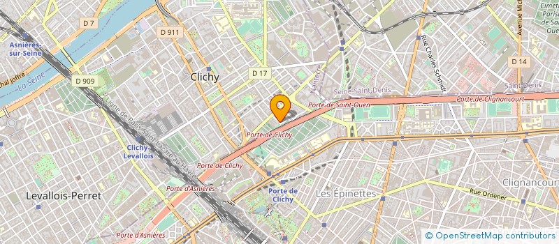 localisation de l'entreprise AGENCE GESTION ORGANISMES ET SOCIETE à CLICHY