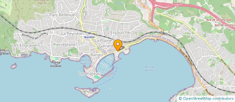 localisation de l'entreprise AGENCE HERMES IMMOBILIER à BANDOL