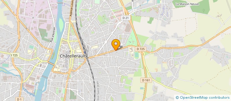 localisation de l'entreprise AGENCE HORTICOLE BERNUAU à CHATELLERAULT