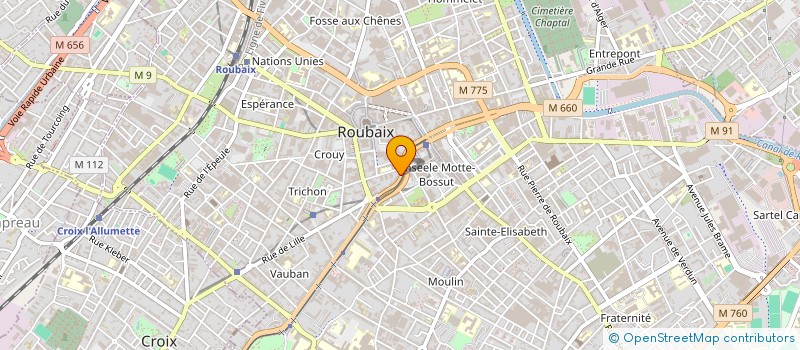 localisation de l'entreprise AGENCE IMAGE 24 à ROUBAIX