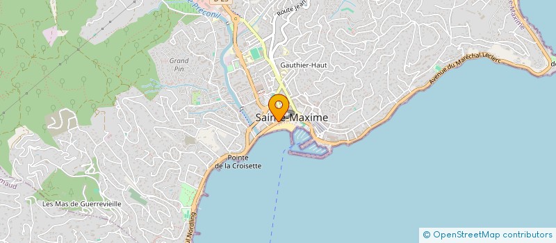 localisation de l'entreprise AGENCE IMM MONT BLANC COTE D'AZUR à SAINTE-MAXIME