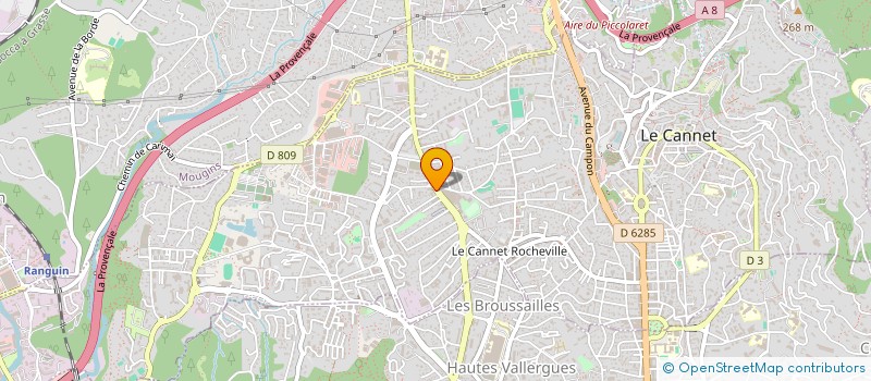 localisation de l'entreprise AGENCE IMMO DU CANNET à LE CANNET