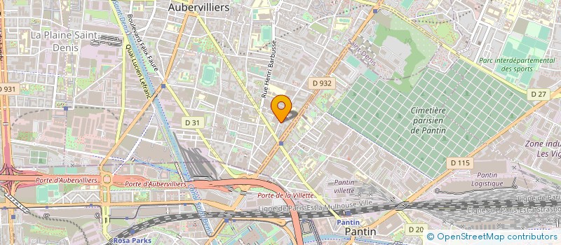 localisation de l'entreprise AGENCE IMMO JLY à AUBERVILLIERS