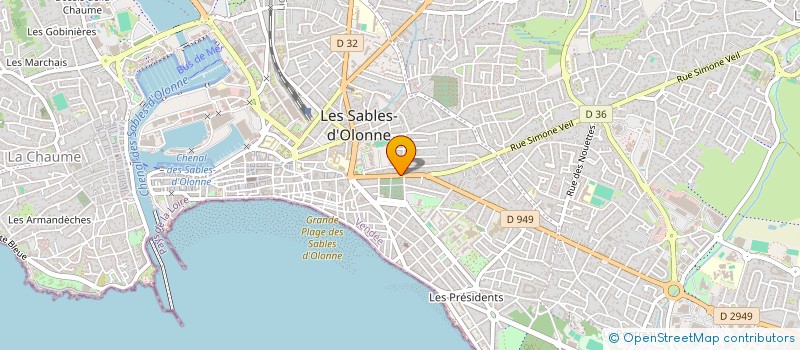 localisation de l'entreprise AGENCE IMMO LES SABLES à LES SABLES D'OLONNE