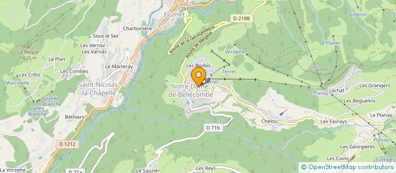 localisation de l'entreprise AGENCE IMMO SERVICES à NOTRE-DAME-DE-BELLECOMBE