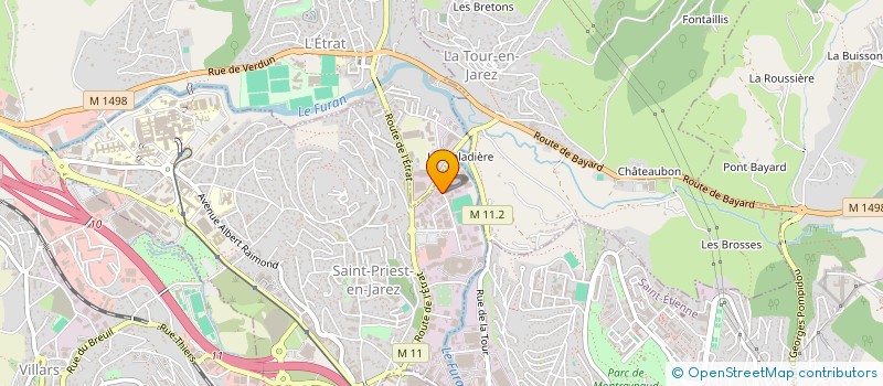 localisation de l'entreprise AGENCE IMMOBILIER CONSEIL  SAINT-PRIEST-EN-JAREZ