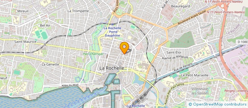 localisation de l'entreprise AGENCE IMMOBILIERE A. RATEAU  LA ROCHELLE