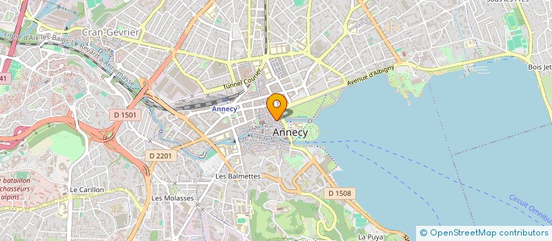 localisation de l'entreprise AGENCE IMMOBILIERE ALBERT CHIRON à ANNECY