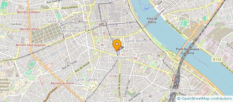 localisation de l'entreprise AGENCE IMMOBILIERE BELISLE FABRE à BORDEAUX