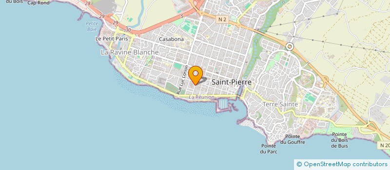 localisation de l'entreprise AGENCE IMMOBILIERE CALTEAU à SAINT-PIERRE