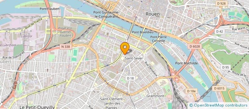 localisation de l'entreprise AGENCE IMMOBILIERE CHOUQUET à ROUEN