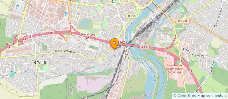 localisation de l'entreprise AGENCE IMMOBILIERE CONSEIL à THIONVILLE