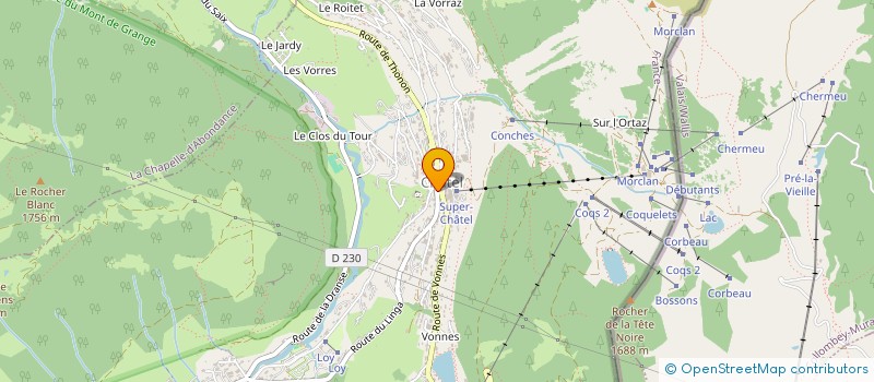 localisation de l'entreprise AGENCE IMMOBILIERE CRUZ à CHATEL