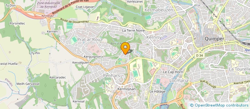 localisation de l'entreprise AGENCE IMMOBILIERE DE CORNOUAILLE à QUIMPER