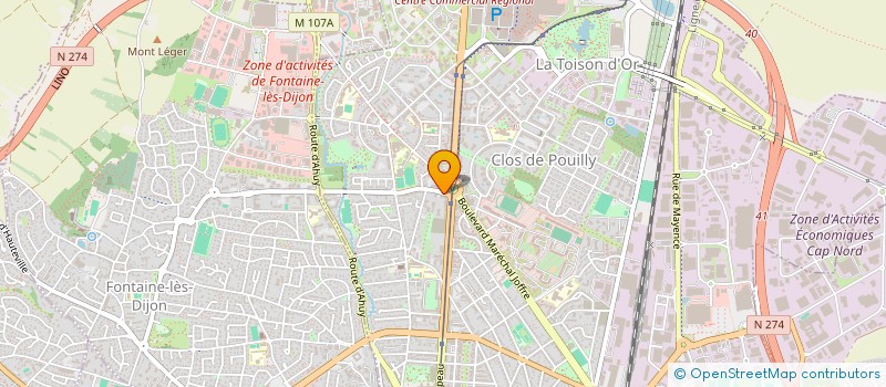 localisation de l'entreprise AGENCE IMMOBILIERE DE LA MAIRIE à DIJON
