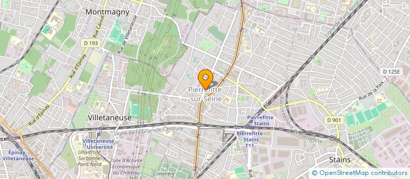localisation de l'entreprise AGENCE IMMOBILIERE DE LA MAIRIE à PIERREFITTE-SUR-SEINE