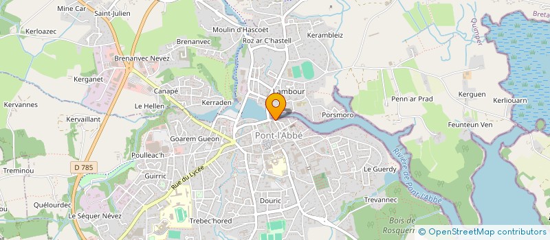 localisation de l'entreprise AGENCE IMMOBILIERE DE PONT L'ABBE à PONT-L'ABBE