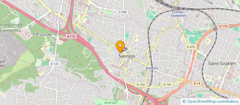 localisation de l'entreprise AGENCE IMMOBILIERE DE SANNOIS à SANNOIS