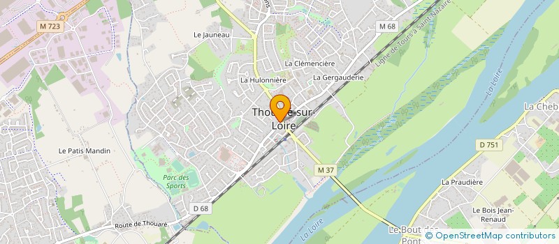 localisation de l'entreprise AGENCE IMMOBILIERE DE THOUARE à THOUARE-SUR-LOIRE