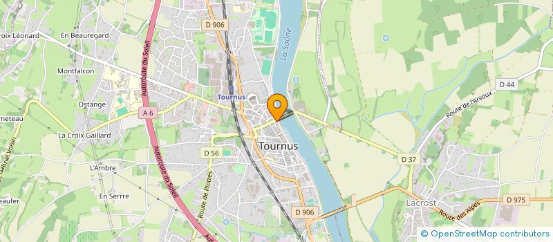 localisation de l'entreprise AGENCE IMMOBILIERE DE TOURNUS à TOURNUS