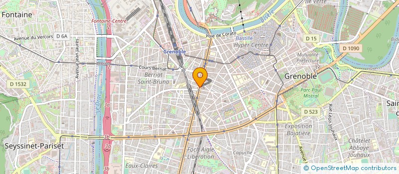 localisation de l'entreprise AGENCE IMMOBILIERE DELPHINE TEILLAUD  GRENOBLE