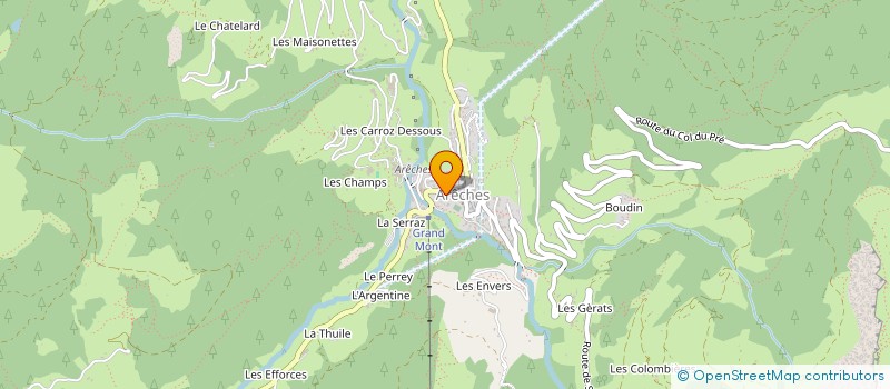 localisation de l'entreprise AGENCE IMMOBILIERE DU BEAUFORTAIN à BEAUFORT