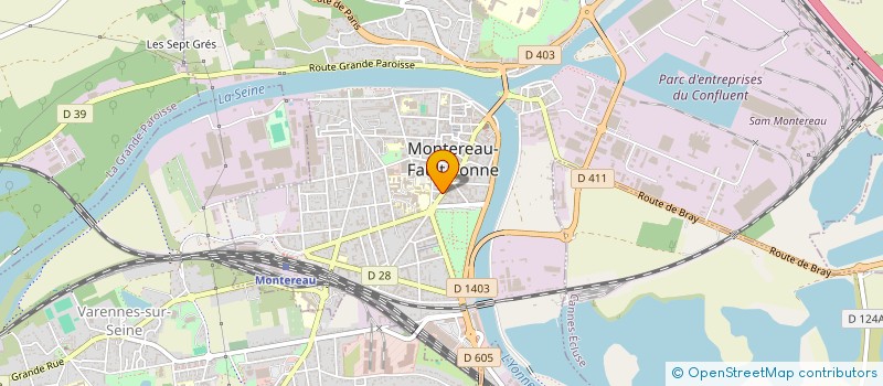 localisation de l'entreprise AGENCE IMMOBILIERE DU CENTRE à MONTEREAU-FAULT-YONNE