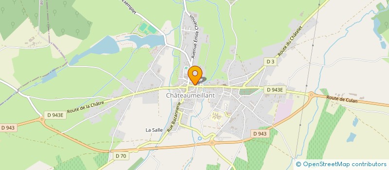 localisation de l'entreprise AGENCE IMMOBILIERE DU CENTRE  CHATEAUMEILLANT