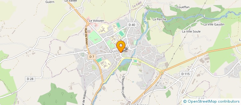 localisation de l'entreprise AGENCE IMMOBILIERE DU CHATEAU à QUINTIN