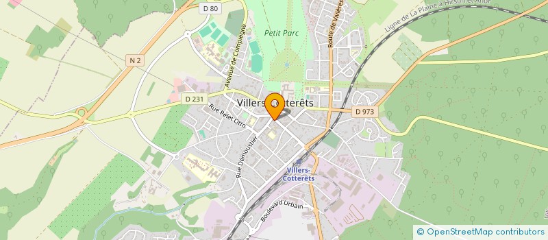 localisation de l'entreprise AGENCE IMMOBILIERE DU CHATEAU à VILLERS-COTTERETS