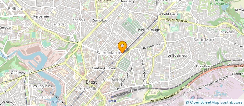 localisation de l'entreprise AGENCE IMMOBILIERE DU PONANT à BREST