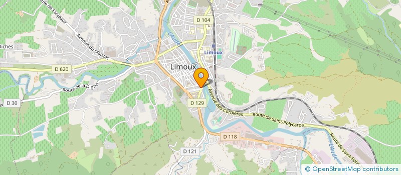 localisation de l'entreprise AGENCE IMMOBILIERE DU PONT VIEUX à LIMOUX
