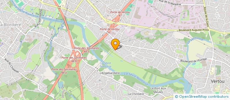 localisation de l'entreprise AGENCE IMMOBILIERE DU PRIEURE à VERTOU