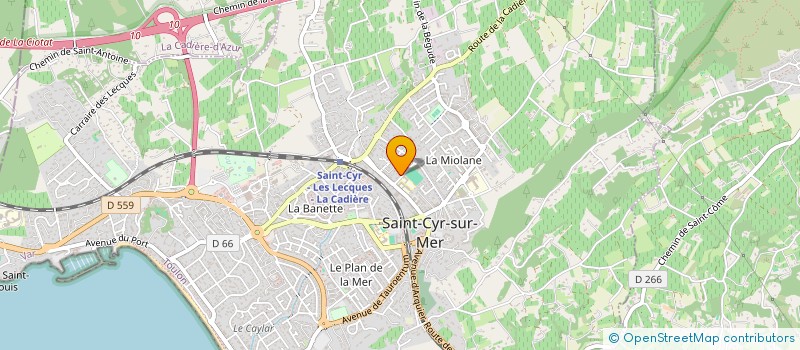 localisation de l'entreprise AGENCE IMMOBILIERE FREDIANI à SAINT-CYR-SUR-MER