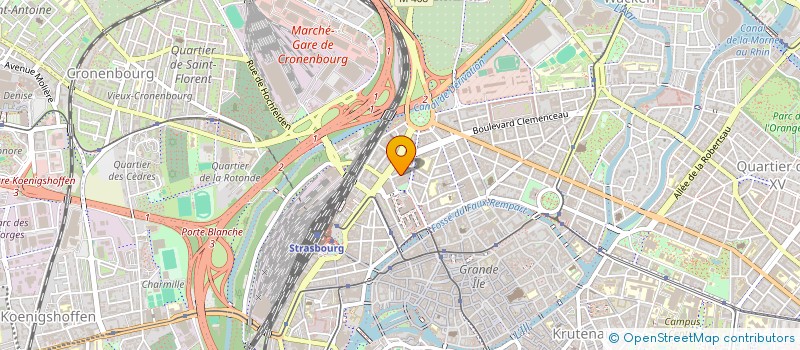 localisation de l'entreprise AGENCE IMMOBILIERE GAEL STURTZ à STRASBOURG