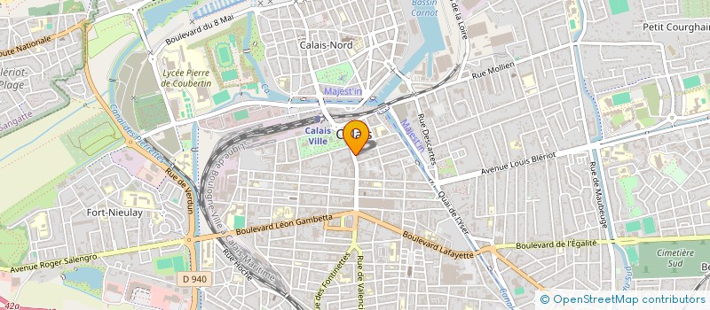 localisation de l'entreprise AGENCE IMMOBILIERE JACQUARD à CALAIS