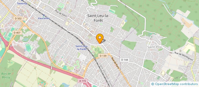 localisation de l'entreprise AGENCE IMMOBILIERE JULIEN  SAINT-LEU-LA-FORET