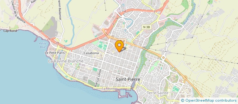 localisation de l'entreprise AGENCE IMMOBILIERE LA KREOL à SAINT-PIERRE