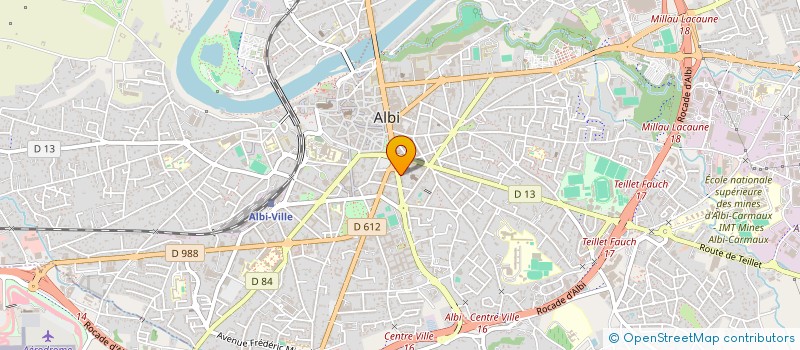 localisation de l'entreprise AGENCE IMMOBILIERE LE PRIEURE à ALBI