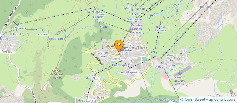 localisation de l'entreprise AGENCE IMMOBILIERE LE SIGNAL à HUEZ