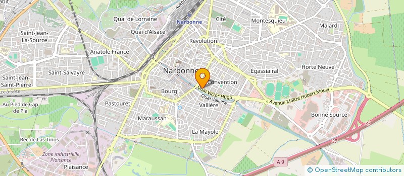 localisation de l'entreprise AGENCE IMMOBILIERE LUC VAQUE à NARBONNE