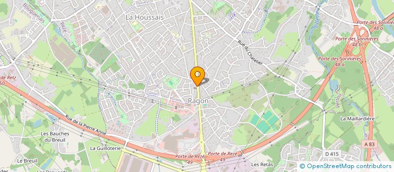 localisation de l'entreprise AGENCE IMMOBILIERE NANTAISE à REZE