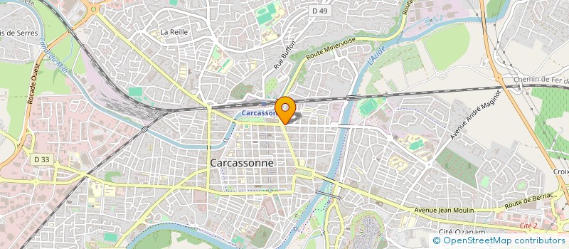 localisation de l'entreprise AGENCE IMMOBILIERE ODEON à CARCASSONNE