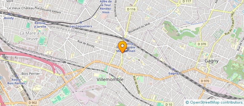 localisation de l'entreprise AGENCE IMMOBILIERE OUTREBON à VILLEMOMBLE