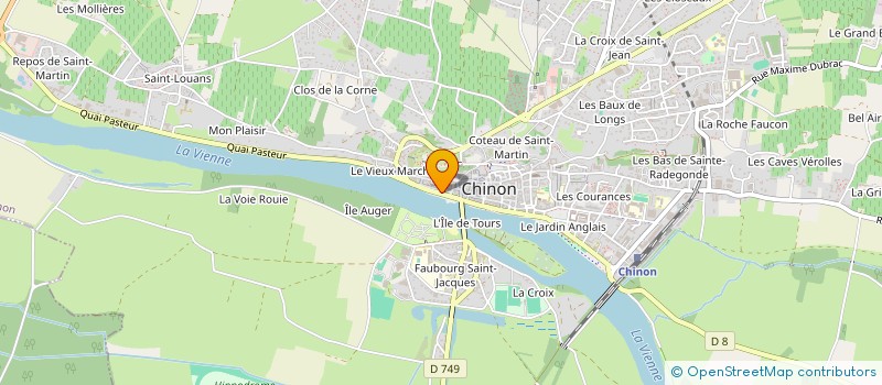 localisation de l'entreprise AGENCE IMMOBILIERE RABELAISIENNE à CHINON
