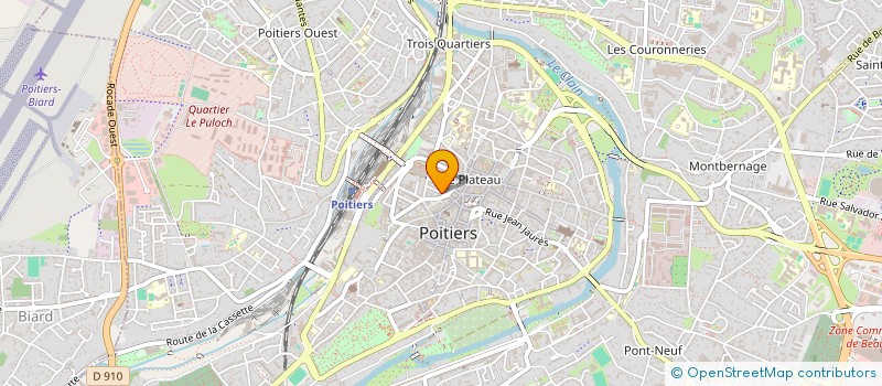localisation de l'entreprise AGENCE IMMOBILIERE RODRIGUES à POITIERS